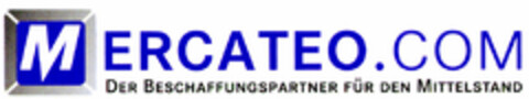 MERCATEO.COM DER BESCHAFFUNGSPARTNER FÜR DEN MITTELSTAND Logo (DPMA, 03.02.2000)