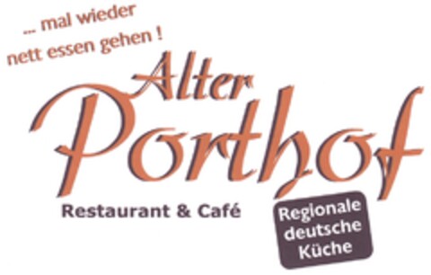 Alter Porthof Restaurant & Café Logo (DPMA, 26.04.2013)