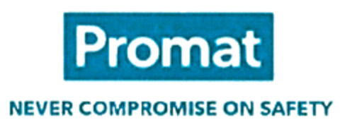 Promat NEVER COMPROMISE ON SAFETY Logo (DPMA, 19.02.2021)