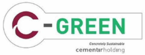 C-GREEN Concretely Sustainable cementirholding Logo (DPMA, 02.05.2022)