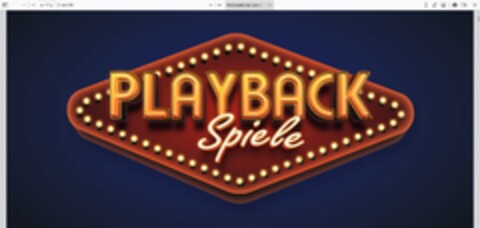 PLAYBACK Spiele Logo (DPMA, 07/03/2024)