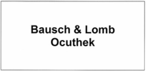 Bausch & Lomb Ocuthek Logo (DPMA, 02/13/2004)