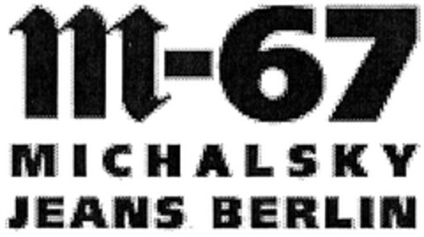 m-67 MICHALSKY JEANS BERLIN Logo (DPMA, 02.03.2007)