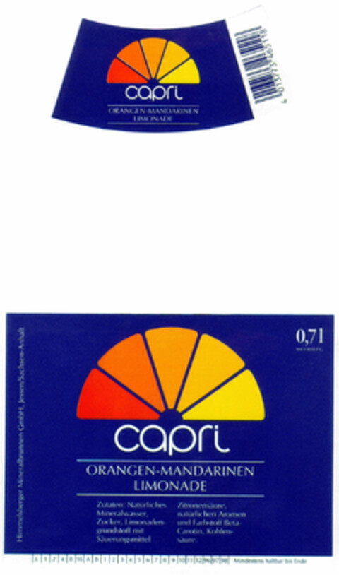 Capri Logo (DPMA, 02/07/1996)