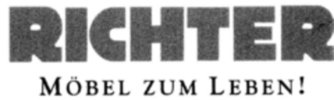 RICHTER MÖBEL ZUM LEBEN! Logo (DPMA, 04/29/1998)