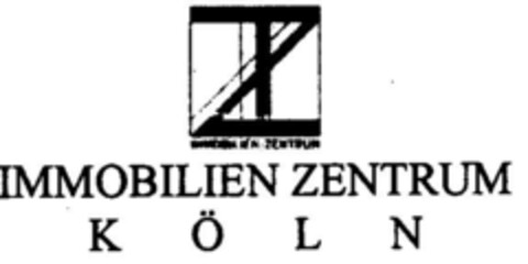 IMMOBILIEN ZENTRUM KÖLN Logo (DPMA, 08/05/1999)