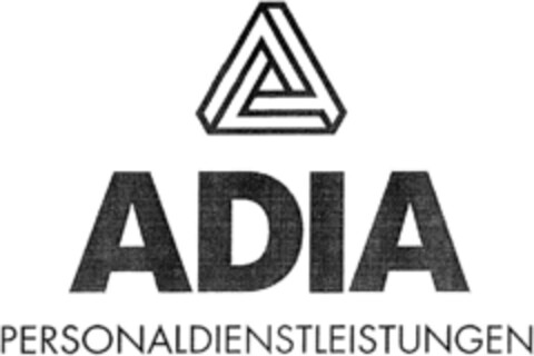 ADIA PERSONALDIENSTLEISTUNGEN Logo (DPMA, 05.10.1993)