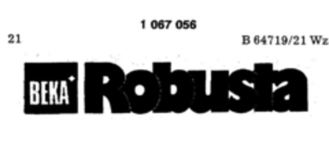 BEKA Robusta Logo (DPMA, 04.01.1980)