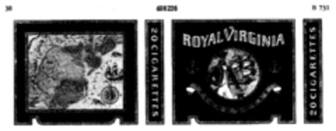 ROYAL VIRGINIA CIGARETTES Logo (DPMA, 23.01.1950)