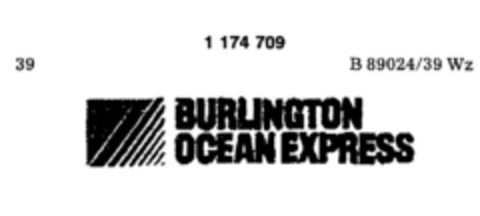 BURLINGTON OCEAN EXPRESS Logo (DPMA, 10.01.1990)