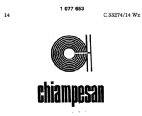 chiampesan Logo (DPMA, 07/10/1984)