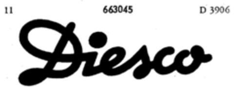 Diesco Logo (DPMA, 06/15/1953)