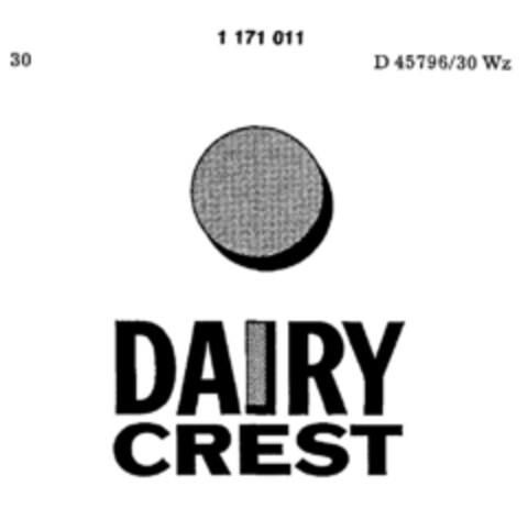 DAIRY CREST Logo (DPMA, 12/20/1988)