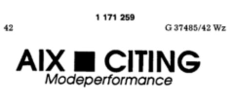 AIX CITING Modeperformance Logo (DPMA, 23.11.1989)