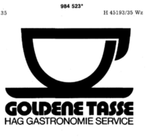 GOLDENE TASSE Logo (DPMA, 25.01.1979)