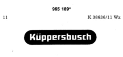 Küppersbusch Logo (DPMA, 28.06.1977)