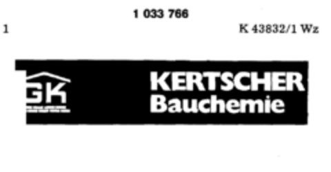 GK KERTSCHER Bauchemie Logo (DPMA, 16.10.1981)