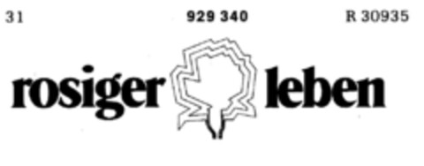 rosiger leben Logo (DPMA, 28.02.1974)