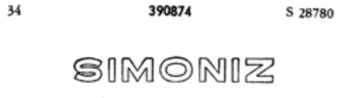SIMONIZ Logo (DPMA, 30.01.1928)