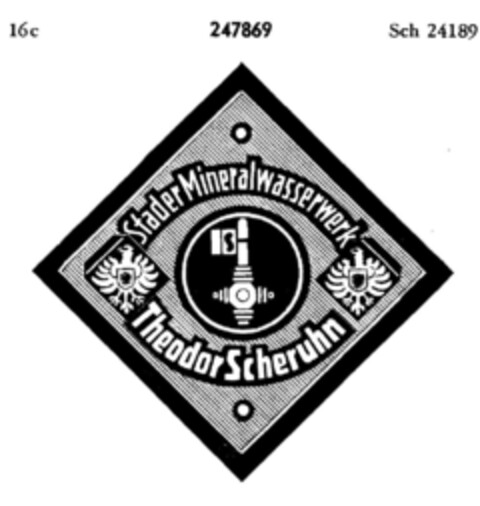 Stader Mineralwasserwerk Theodor Scheruhn Logo (DPMA, 23.07.1919)