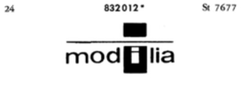modilia Logo (DPMA, 21.12.1966)
