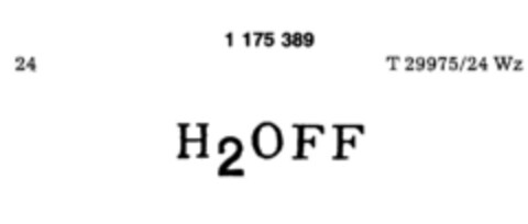 H2OFF Logo (DPMA, 18.01.1990)