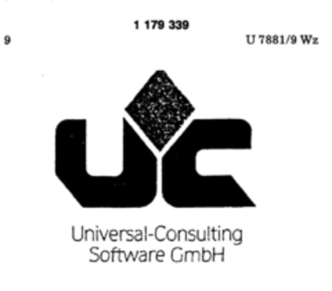 UC Universal-Consulting Software GmbH Logo (DPMA, 31.07.1990)