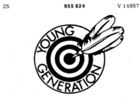 YOUNG GENERATION Logo (DPMA, 23.07.1973)