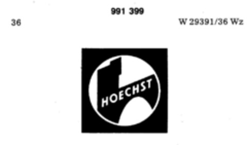 HOECHST Logo (DPMA, 02.04.1979)