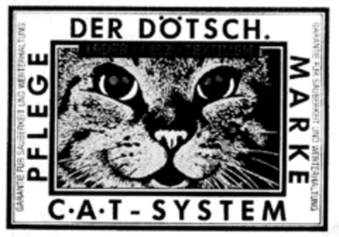 DER DÖTSCH. C.A.T-SYSTEM PFLEGE MARKE Logo (DPMA, 10.12.2001)