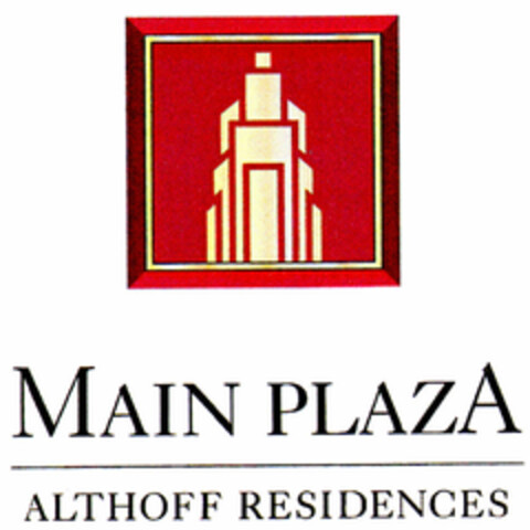 MAIN PLAZA ALTHOFF RESIDENCES Logo (DPMA, 20.12.2001)
