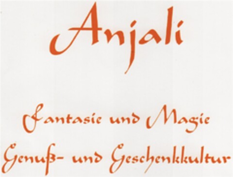 Anjali Fantasie und Magie Genuß- und Geschenkkultur Logo (DPMA, 02.05.2008)