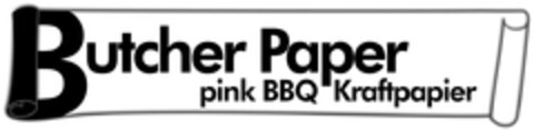 Butcher Paper pink BBQ Kraftpapier Logo (DPMA, 10.07.2019)