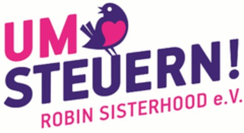 UMSTEUERN! ROBIN SISTERHOOD e.V. Logo (DPMA, 04/21/2022)