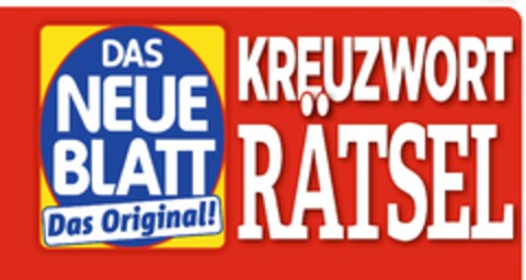 DAS NEUE BLATT Das Original! KREUZWORTRÄTSEL Logo (DPMA, 10/14/2022)