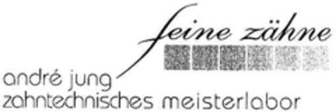 feine zähne andré jung zahntechnisches meisterlabor Logo (DPMA, 03/04/2003)