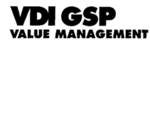 VDI GSP VALUE MANAGEMENT Logo (DPMA, 01.01.1995)