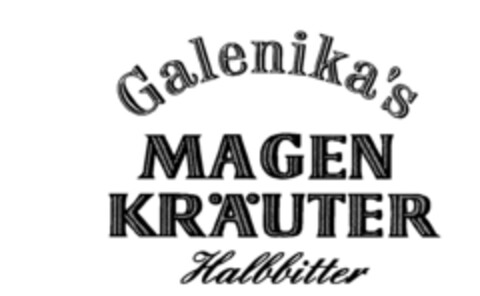 Galenika's  MAGENKRÄUTER  Halbbitter Logo (DPMA, 11.07.1995)