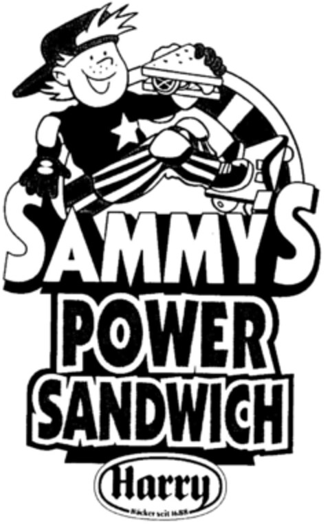 SAMMY'S POWER SANDWICH Harry Bäcker seit 1688 Logo (DPMA, 24.07.1997)