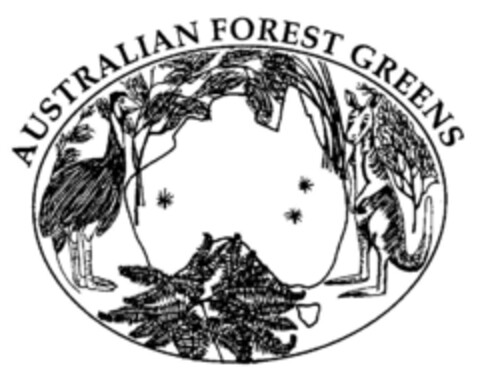 AUSTRALIAN FOREST GREENS Logo (DPMA, 05/26/1998)
