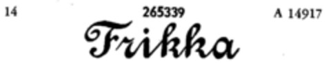 Frikka Logo (DPMA, 21.03.1921)