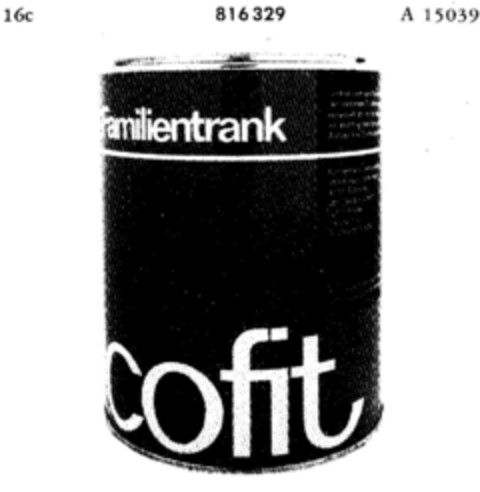 Familientrank cofit Logo (DPMA, 16.12.1964)