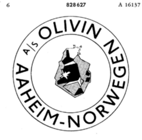 A/S OLIVIN AAHEIM-NORWEGEN Logo (DPMA, 30.10.1965)