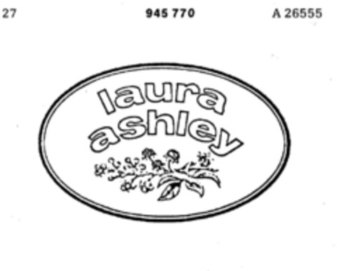 laura ashley Logo (DPMA, 11/19/1974)