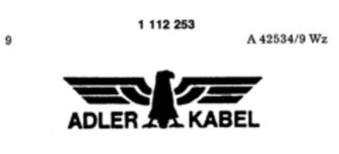 ADLER KABEL Logo (DPMA, 11.02.1987)