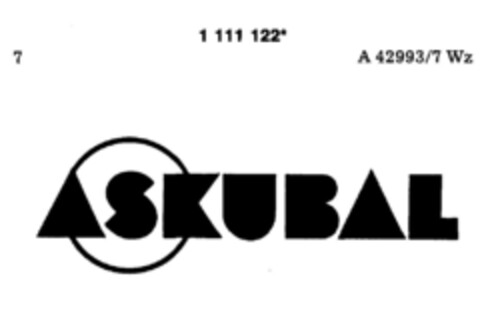 ASKUBAL Logo (DPMA, 12.06.1987)