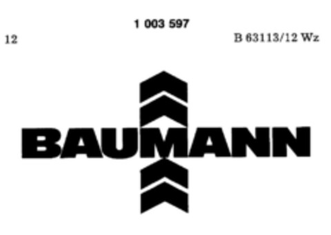 BAUMANN Logo (DPMA, 05/02/1979)