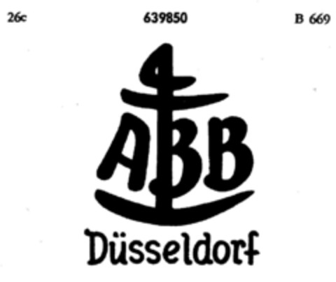 ABB Düsseldorf Logo (DPMA, 05.01.1950)