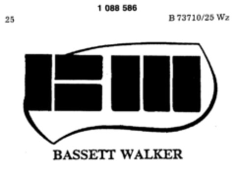 BASSETT WALKER Logo (DPMA, 09.01.1984)