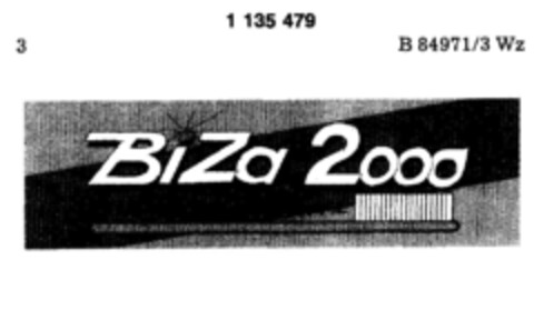 BiZa 2000 DIE BIOLOGISCHE ZAHNCREME Logo (DPMA, 11.07.1988)